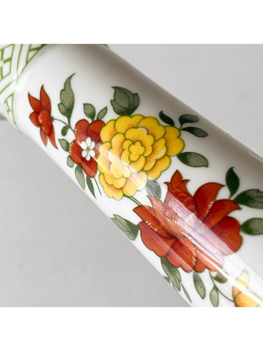 Pair Vintage Villeroy & Boch Summerday Floral Candlestick Holders W Germany - Picture 5 of 8